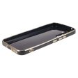 Samsung Galaxy S23 FE Fleksibelt Plastik Cover m. Guld Kant - Sort Fashion