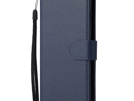 Xiaomi Redmi 10 (5G) Læder Cover m. Pung og Strop - Blå Hot on Sale