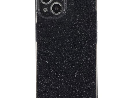 iPhone 15 Fleksibelt Plastik Cover m. Glimmer - Sort Supply