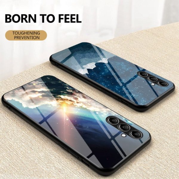 Samsung Galaxy S23 FE Plastik Cover m. Glasbagside - Farverig Himmel Online now