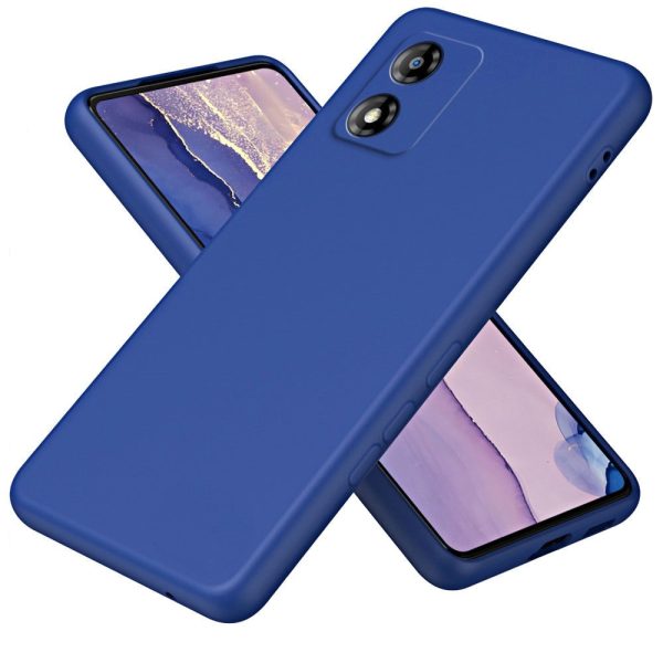 Motorola Moto E13 Liquid Silikone Cover - Blå on Sale