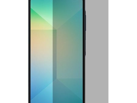 Samsung Galaxy A06 Hærdet Glas Skærmbeskyttelse - Privacy - Full Fit - Gennemsigtig Online Sale