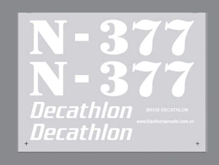 Black Horse 2450mm Super Decathlon Decal Sheet Supply