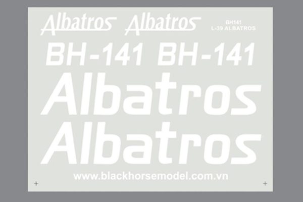 Black Horse 90mm EDF L-39 Albatros - Blue - Decal Set Online Sale