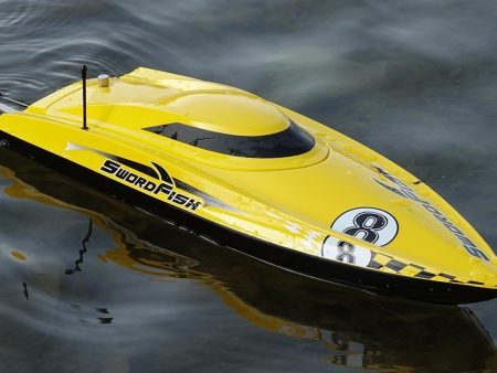 Bancroft Swordfish Deep V Yellow 675mm (26.5 ) Racing Boat - RTR For Discount