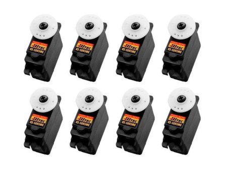 Hitec HS-5085MG Digital Metal Gear Micro Servo Airplane Multi-Pack (8 Servos) Hot on Sale