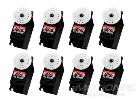 Hitec HS-645MG Ultra Torque Ball Bearing Metal Gear Servo Airplane Multi-Pack (8 Servos) Hot on Sale