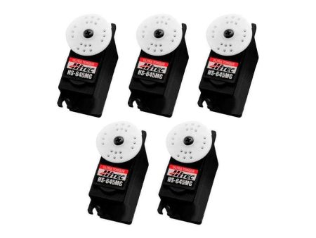 Hitec HS-645MG Ultra Torque Ball Bearing Metal Gear Servo Airplane Multi-Pack (5 Servos) For Cheap