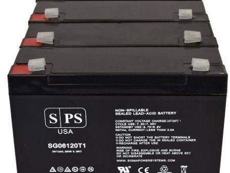 Siltron ELP-1020 6V 12Ah Battery - 4 pack Online now