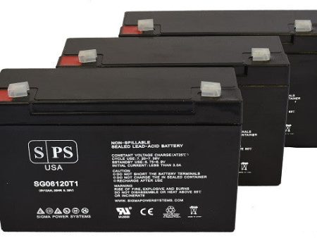 Dynaray S-18-180 6V 12Ah Battery - 3 pack Cheap