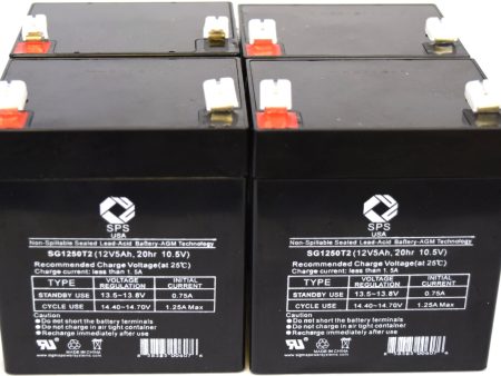 12V 5Ah batteries T2 - 4 pack Online