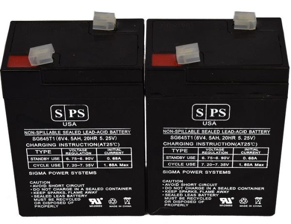 Dynaray S18186 6V 4.5Ah  Battery -2 pack Online Sale