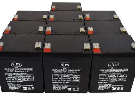 12V 5Ah rechargeable Lead acid battery with T2 terminals - 10 pack Online