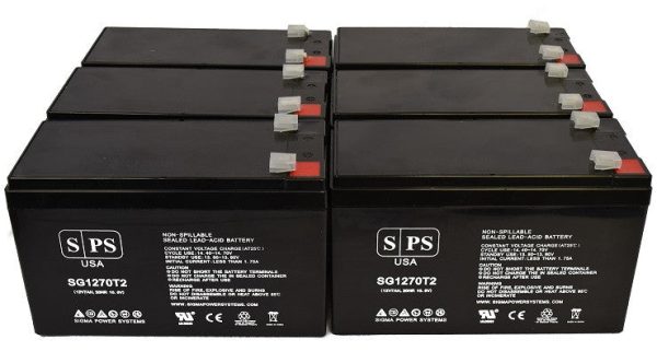 Parasystems Minuteman MCP 2000 UPS Battery Set 12V 7Ah Fashion