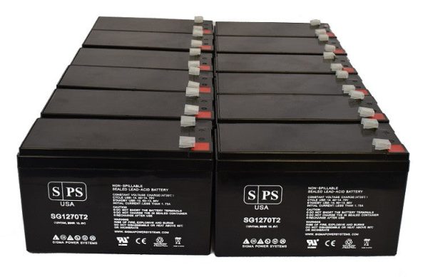 Falcon Systems SG Series Plus Tower Extended Battery Bank SGB4S7-1K3 1 Mini Tower UPS Battery Set 12V 7Ah Supply